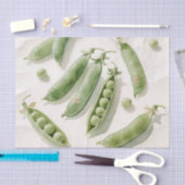 Verse Groene Erwten Aquarel Tissuepapier (Craft)