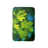 Verse groene esdoorbladeren badmat (Voorkant Verticaal)