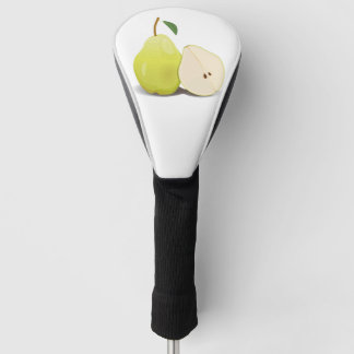 Verse groene geschilde peer golfheadcover