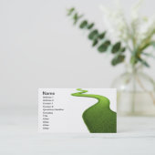 Verse groene gras visitekaartje (Staand voorkant)