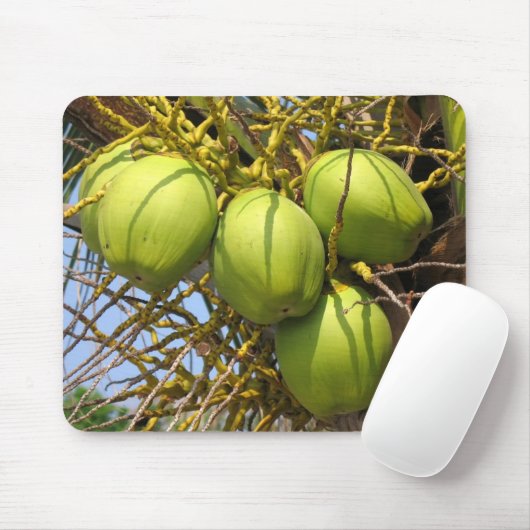 verse groene kokosnoten muismat (Met muis)