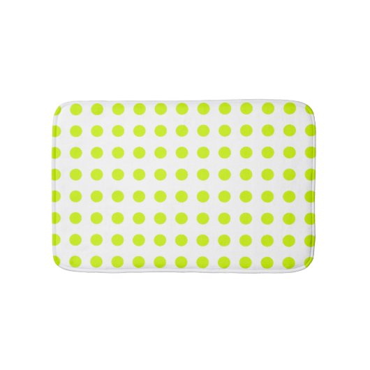 Verse groene linkstippen Eenvoudig patroon Badmat (Voorkant)