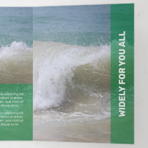 Verse groene moderne transparantie drieluik kaart
