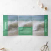 Verse groene moderne transparantie drieluik kaart (Binnen)