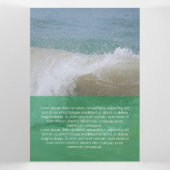 Verse groene moderne transparantie drieluik kaart (Binnenkant midden)