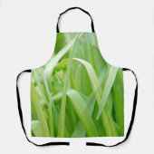 Verse groene plantenbladeren schort (Voorkant)