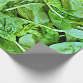 Verse groene spinaziesalade cadeaupapier (Hoek)