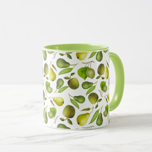 Verse groene vruchten mok (Voorkant rechts)