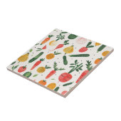 Verse groente illustratie tegeltje (Zijkant)