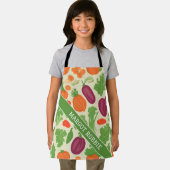 Verse groenten bloemig kleurrijk patroon schort (Insitu)