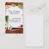 Verse groenten catering of Tsjetsjeense keuken Visitekaartje (Voorkant / Achterkant)