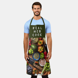 Verse groenten Echte Mannen Koken Schort