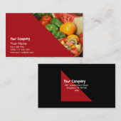 Verse groenten en fruit visitekaartje (Voorkant / Achterkant)
