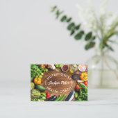 Verse groenten Gezondheid Veld Visitekaartje (Staand voorkant)