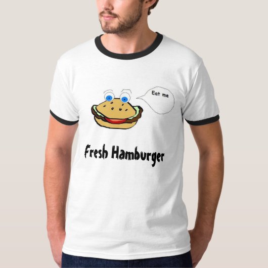 Verse hamburger t-shirt (Voorkant)