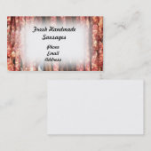 Verse handgemaakte worst visitekaartje (Voorkant / Achterkant)