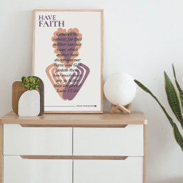 Verse harthanden van Faith Scripts hebben Poster