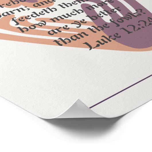 Verse harthanden van Faith Scripts hebben Poster (Hoek)