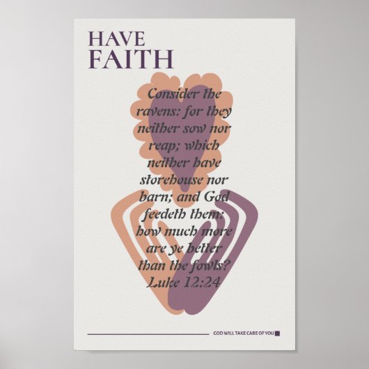Verse harthanden van Faith Scripts hebben Poster (Voorkant)