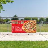 Verse & Heet Pizza Kaas Pepperoni Advertentie Spandoek (Insitu)