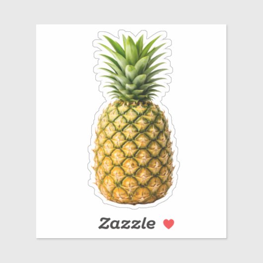 Verse hele ananas op maat gemaakte vinyl sticker (Vel)