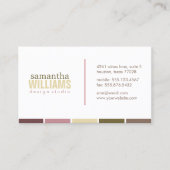 Verse herfst lekt kleurenblokken visitekaartje (Voorkant)