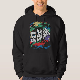 Verse Hip Hop 80s 90s Oude School Camo Rap Stedeli Hoodie