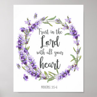Verse Home Decor Trust in Lord Poster