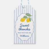 Verse Huwelijk Amalfi Coast Citroen Bruidsfeest Cadeaulabel (Voorkant)