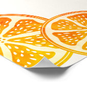 Verse Huwelijk Citrus Loof Bruiloft Poster (Hoek)