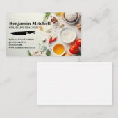 Verse ingrediënten voor koken | koken visitekaartje (Voorkant / Achterkant)