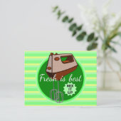 Verse is de beste retro mixer ontwerp briefkaart (Staand voorkant)