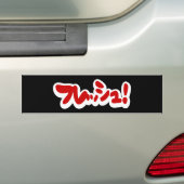 Verse Japanse フ レ シ ュ! Bumpersticker (Op auto)