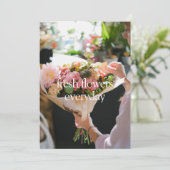 Verse Kaart met Verse Bloemen (Staand voorkant)