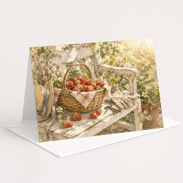 Verse Kaart met Watercolor Motief uit de Tuin