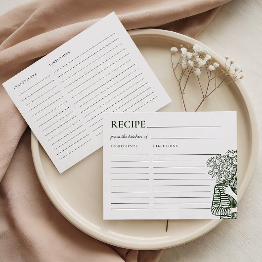 Verse Kaartjes met Bloemendesign voor Bruiloftsrec