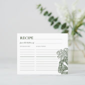 Verse Kaartjes met Bloemendesign voor Bruiloftsrec (Staand voorkant)