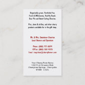 Verse kersen! Cherry Orchard Fruittelers Visitekaartje (Achterkant)