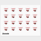 Verse kersen ronde sticker (Vel)