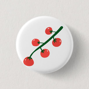Verse Kersen Tomaten Tuinier Kook Cadeau Ronde Button 3,2 Cm