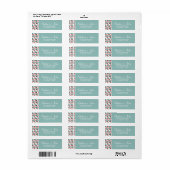 Verse Kerst Cactus Planten Adres Etiket (Full Sheet)
