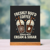 Verse Kerst Halloween Koffie Acryl Bord (Neutraal)