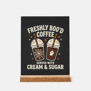 Verse Kerst Halloween Koffie Acryl Bord