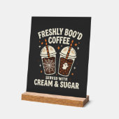 Verse Kerst Halloween Koffie Acryl Bord (Hoek)