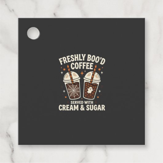 Verse Kerst Halloween Koffie Bedankjes Labels (Voorkant)