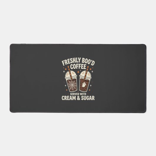 Verse Kerst Halloween Koffie Bureaumat (Voorkant)