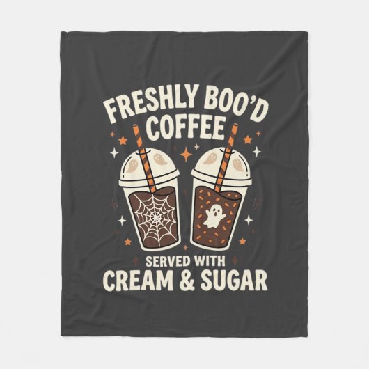 Verse Kerst Halloween Koffie Fleece Deken (Voorkant)