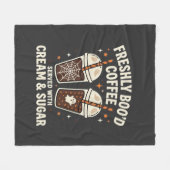 Verse Kerst Halloween Koffie Fleece Deken (Voorkant (Horizontaal))