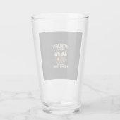 Verse Kerst Halloween Koffie Glas (Achterkant)