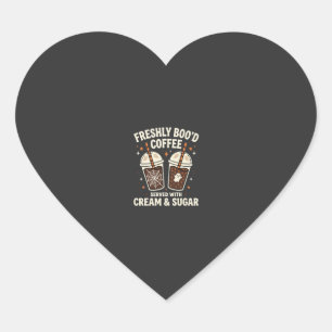 Verse Kerst Halloween Koffie Hart Sticker